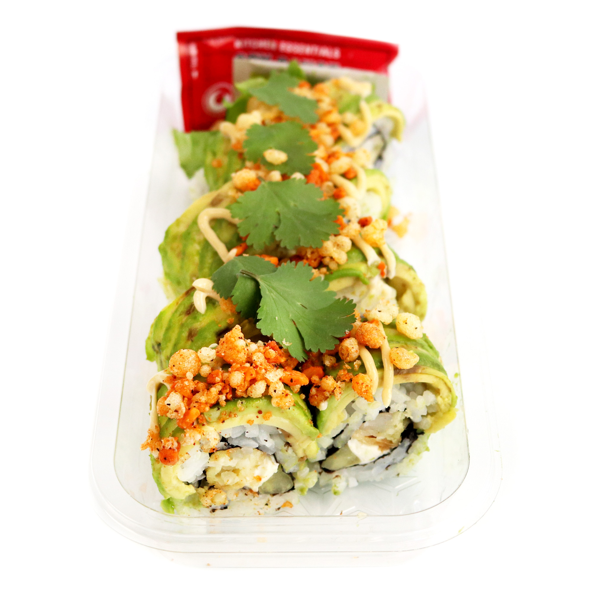 Spicy Shrimp Tempura Crunch Roll Genji